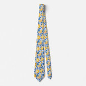 Lemon Pattern Men's Necktie  Krawatte (Vorderseite)