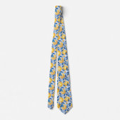 Lemon Pattern Men's Necktie  Krawatte (Rückseite)