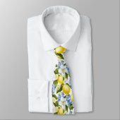 Lemon Pattern Men's Necktie  Krawatte (Gebunden)