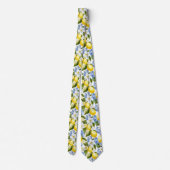 Lemon Pattern Men's Necktie  Krawatte (Rückseite)