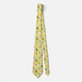 Lemon Pattern Men's Necktie Krawatte (Vorderseite)