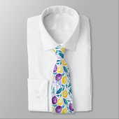 Lemon Pattern Men's Necktie  Krawatte (Gebunden)