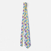Lemon Pattern Men's Necktie  Krawatte (Rückseite)
