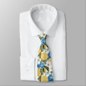 Lemon Pattern Men's Necktie  Krawatte (Gebunden)