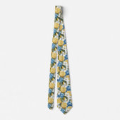 Lemon Pattern Men's Necktie  Krawatte (Rückseite)