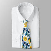 Lemon Pattern Men's Necktie  Krawatte (Gebunden)