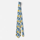 Lemon Pattern Men's Necktie  Krawatte (Vorderseite)