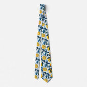 Lemon Pattern Men's Necktie  Krawatte (Rückseite)