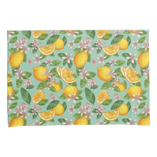 Lemon Pattern Pillow Case Kissenbezug (Vorderseite-Rechts)