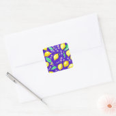 Lemon Pattern Quadratischer Aufkleber (Umschlag)