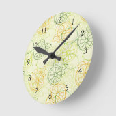 Lemon Pattern Runde Wanduhr (Winkel)