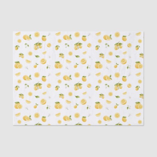 Lemon Pattern Seidenpapier (Vorderseite)