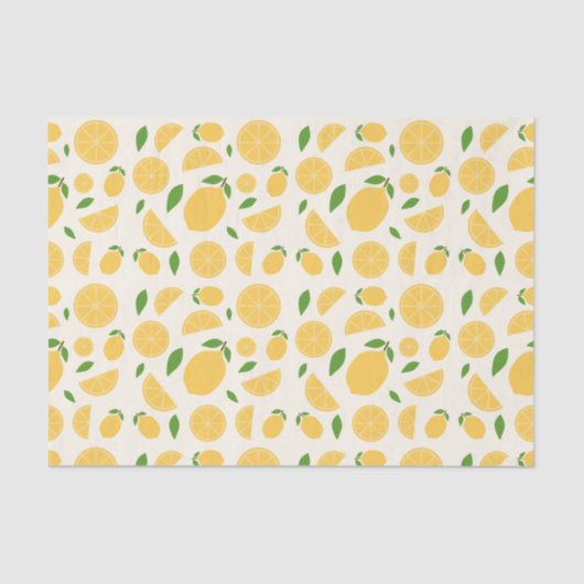 Lemon Pattern Seidenpapier (Vorderseite)
