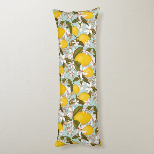 Lemon Pattern Seitenschläferkissen (Rückseite (Vertikal))
