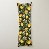 Lemon Pattern Seitenschläferkissen (Rückseite (Vertikal))