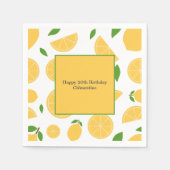 Lemon Pattern Serviette (Vorderseite)