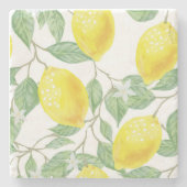 Lemon Pattern Steinuntersetzer (Vorderseite)
