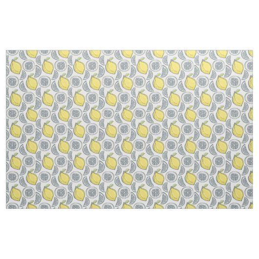 Lemon Pattern Stoff (Fat Quarter (45,7 x 55,9 cm))