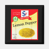 Lemon Pepper Condiment Costume Holiday Sce Costume Magnet (Vorne)