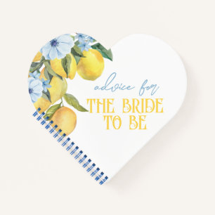 Lemon Personalisiert Advice für Bride Keepake Notizblock