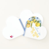 Lemon Personalisiert Advice für Bride Keepake Notizblock (Innenseite)