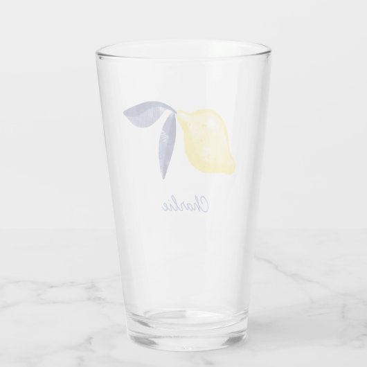 Lemon Personalisiert Glas (Rückseite)