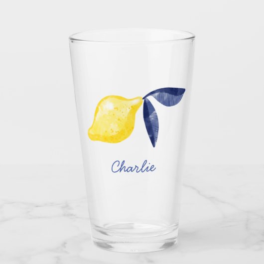 Lemon Personalisiert Glas (Vorderseite)