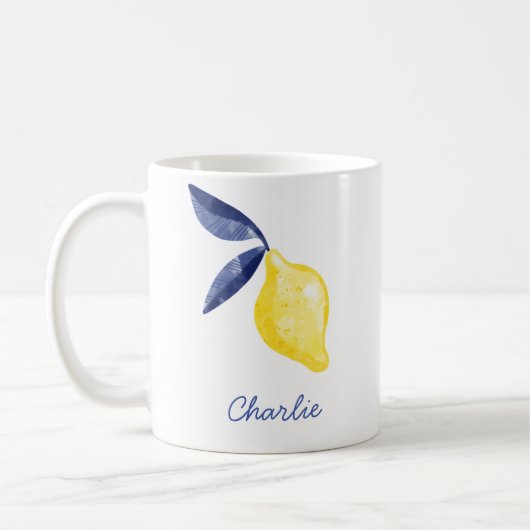 Lemon Personalisiert Kaffeetasse (Links)