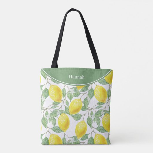 Lemon Personalisiert Tasche (Rückseite)