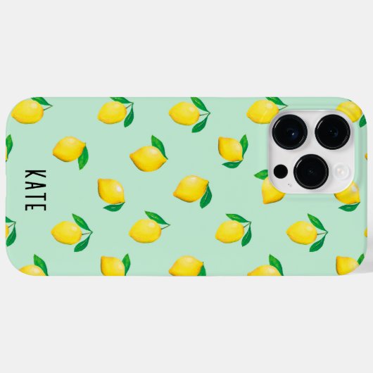 Lemon Personalized Case-Mate iPhone Hülle (Rückseite (Horizontal))