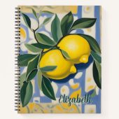 Lemon Personalized Modern Style Recipe Book Notizblock (Vorderseite)
