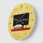 Lemon Pie Diner Wall Clock Große Wanduhr (Winkel)