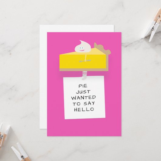 Lemon Pie Hello Karte (Vorderseite/Rückseite Beispiel)