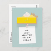 Lemon Pie Hello Postkarte (Vorne/Hinten)