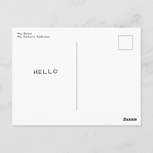 Lemon Pie Hello Postkarte (Rückseite)