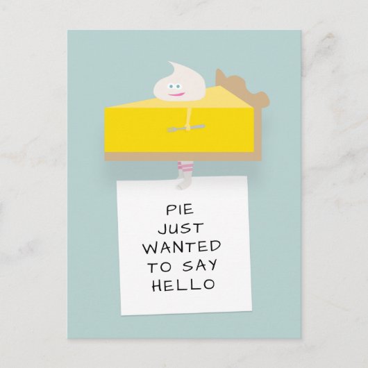 Lemon Pie Hello Postkarte (Vorderseite)