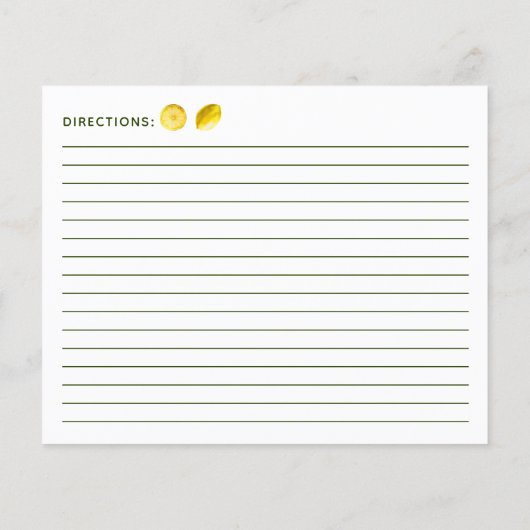 Lemon Pie Recipe (Rückseite)