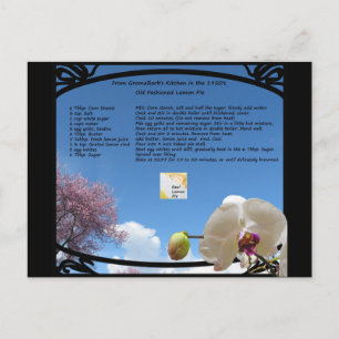 Lemon Pie Rezept Postkarte