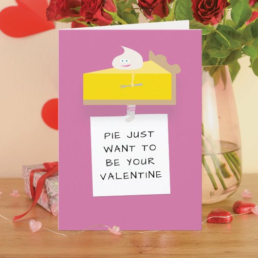 Lemon Pie Valentine Karte