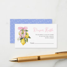 Lemon Pink Bow Coquette Babydusche Windelwanne