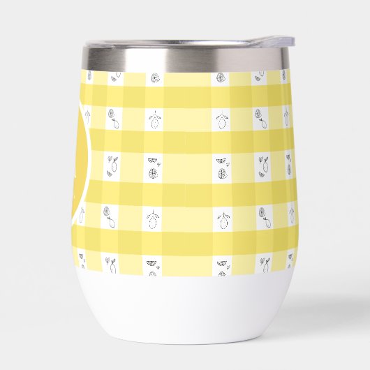 Lemon Plaid Monogram (Links)