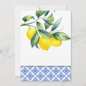 Lemon Polterabend Einladung (Rückseite)