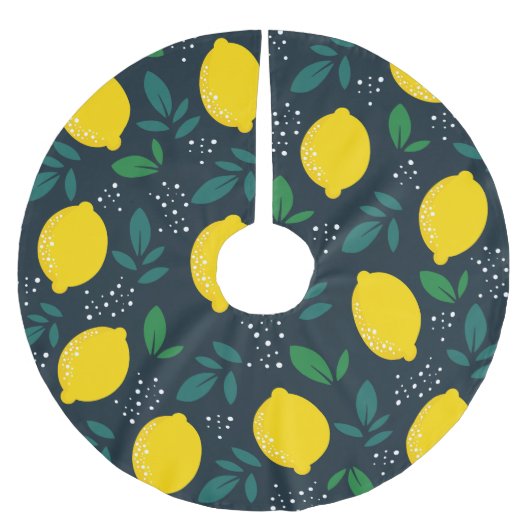 Lemon Polyester Weihnachtsbaumdecke (Vorderseite)