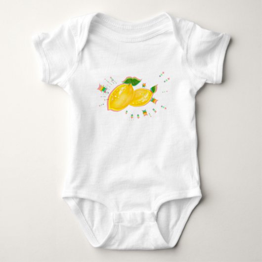 Lemon Pop Baby One-Piece Strampler (Vorderseite)