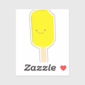 Lemon Popsicle Cartoon Zeichnend Aufkleber (Blatt)