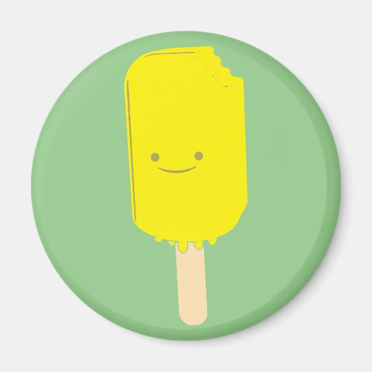 Lemon Popsicle Cartoon Zeichnend Magnet (Vorne)