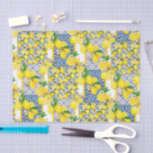 Lemon Portugiesisch Azulejo Mittelmeer Santorini Seidenpapier (Handwerk)