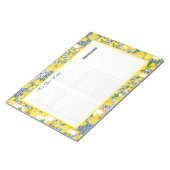 Lemon Portugiesisch Azulejo Mittelmeer zu tun List Notizblock (angewinkelt)