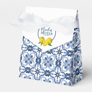 Lemon Positano Italian Blue Tile Geschenkschachtel