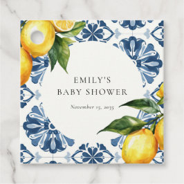 Lemon Positano Italienische Babydusche Geschenkanhänger